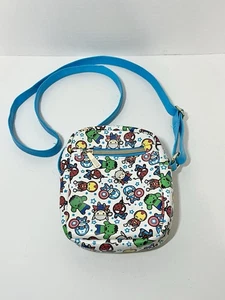 Marvel Avengers MXYZ Handtasche Disney Store Umhängetasche weiß blau klein Chibi Bag - Bild 1 von 9