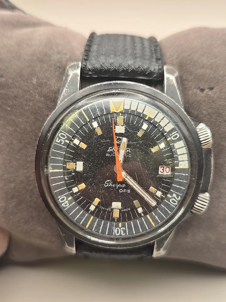 Enicar Sherpa Ops vintage años 60, Ref. Reloj Pulsera 144/35/03A Automático 41mm Foto 1 de 1