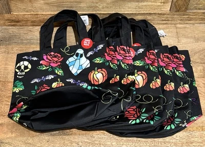 Сумка с короткими ручками Bath Body Works Halloween Trick or Treat светящаяся светоотражающая ~ ЛОТ из 6 - Изображение 1 из 4