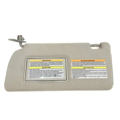 2005-2012 Nissan Xterra Frontier Sun Visor Driver Left Shade GRAY OEM W/ Mirror - Image 1 of 4