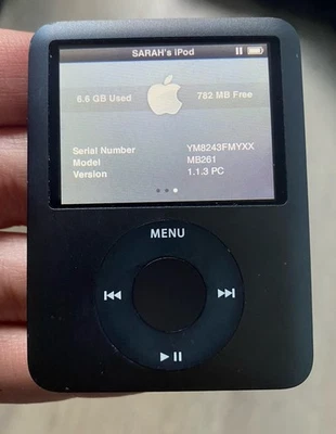Apple iPod Nano 3rd Generation Black 8GB - Image 1 of 4