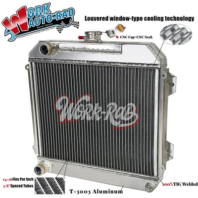 Radiador de aluminio para Toyota Corolla TE21 TE27 TE28 1971-1974 2TC/2TG 1,6 L MT Foto 1 de 4