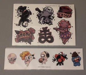 The Binding of Isaac Four Souls Requiem Temporary Tattoo & Sticker Set 2021 - Picture 1 of 14