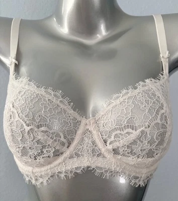 Victoria's Secret Nwt Dream Angels Unlined Uplift w/ Sling Coconut White Bra - Image 1 of 4