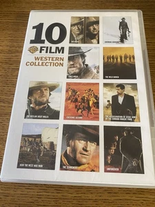 Wb 10-Film WESTERN COLLECTION (DVD) - Robert Redford, Clint Eastwood, John Wayne - Foto 1 di 5
