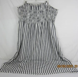 Universal Threads Women's Backless Midi A-Line Gray Striped Dress 3X - Picture 1 of 13