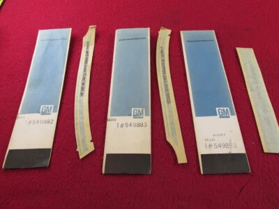 Nuevo de Lote Antiguo 1977 1978 Pontiac Firebird Esprit 3 X Calcomanías 2 Puertas, 1 Cuarto Panel W60 Opt Foto 1 de 4