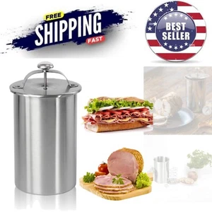Stainless Steel Ham Maker Meat Press Kitchen Appliance for Healthy Deli Meat - Picture 1 of 10