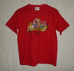 Camiseta Walt Disney World - Alegría del Mundo 2005- Vacaciones Talla Niño M NUEVA - Imagen 1 de 6