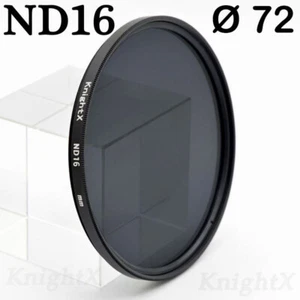 FILTRE ND16 (4 STOPS) 72MM DENSITÉ NEUTRE - HAUTE QUALITÉ' - FILTRE GRIS - Imagen 1 de 5