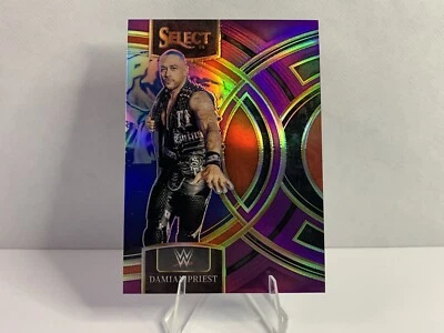 2024 Panini Select WWE Damian Priest Premier Level Purple Parallel #’d/99 - Image 1 of 3