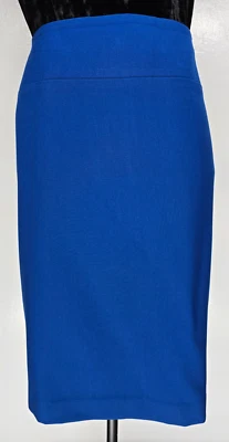 Alfani Women's SZ 14 Pencil Skirt in Royal Blue Lined Back Zip and Slit, Classy - Image 1 of 4