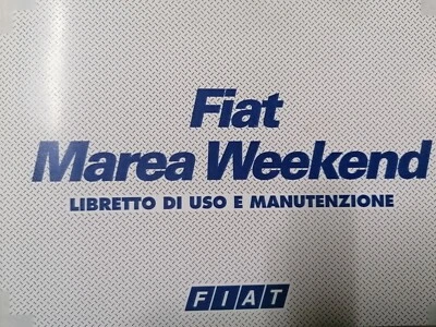Fiat Marea Weekend 2002 libretto istruzioni manuale uso e manutenzione - Immagine 1 di 3