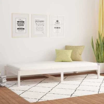 vidaXL Day Bed without Mattress White 90x190 cm Solid Wood Pine - image 1 of 4