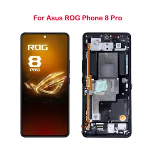 Original 6.78" For Asus ROG Phone 8 Pro LCD Display Touch Screen Digitizer w/Fr - Picture 1 of 8