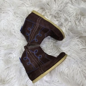 Livie & Luca Pepper Suede Boots Girls Size 6 Brown Zip Ankle - Picture 1 of 6