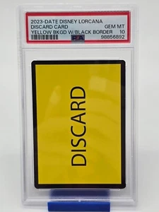 Disney Lorcana Error Card Misprint Yellow & Black Discard PSA 10 Gem Mint Pop 29 - Picture 1 of 2