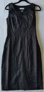 Spiegel Women's Black Linen Dress Size 6 Washed Linen Knee Length Dress - Picture 1 of 13