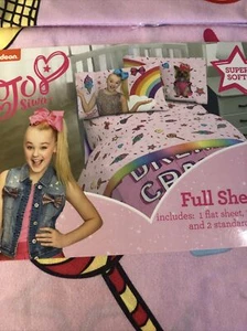 Nickelodeon JoJo Siwa 4-piece Full Size Sheet Set  (100% Polyester) New - Picture 1 of 6