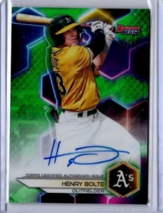 Bowman's Best 2023 - Best of 2023 autógrafos Henry Bolte verde/99 - Imagen 1 de 2