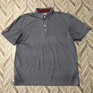 Chick Fil A Team Style Work Performance Polo. Striped Size XL. Small Hole In Bac - Picture 1 of 8