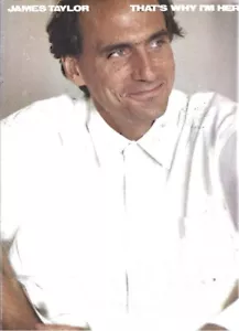 J7- Vintage 1986 1st - "THAT'S WHY I'M HERE" by JAMES TAYLOR Song Book Guitar Pi - Picture 1 of 1