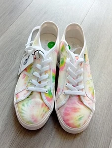 Ladies NEW U.S. POLO ASSN Canvas Tie Dye TRAINERS Size 4 /37 - Picture 1 of 15