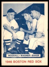 1975 TCMA 1946 Boston Red Sox #NNO Larry Woodall/Charlie Wagner/Del Baker