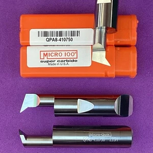 MICRO 100 QPA8-410750 Carbide Quick Change Angled Profiling Tool🎯Machinist - Picture 1 of 2