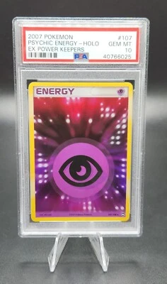 PSA 10 Gem Mint Pokemon Psychic Energy 107/108 Holo Rare EX Power Keepers - Image 1 of 2