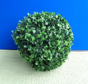 Artificial Topiary 9" Balls- Faux Boxwood Decorative Leaf Greenery- NEW - Picture 1 of 3