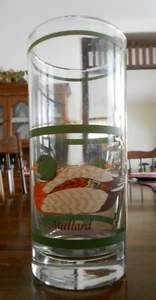 Mallard Cooler Highball Tumblers (pair) 16 oz. Duck Glass Libbey Green Orange ! - Picture 1 of 7