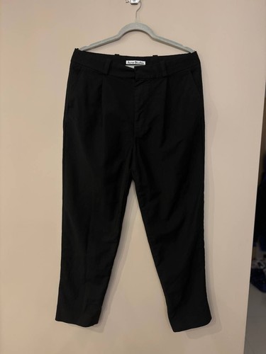 Acne Studios pantalone lana uomo taglia 48 nero