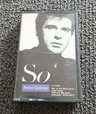 PETER GABRIEL "SO"  CASSETTE GEFFEN M5G 24088/CASSETTE & INNER SLEEVE NEAR MINT  - Image 1 of 4