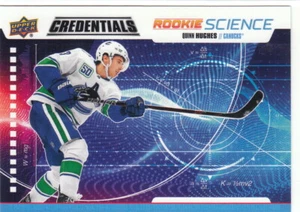 19/20 2019/20 UD Credentials Rookie Science #15 Quinn Hughes - Vancouver Canucks - Bild 1 von 1