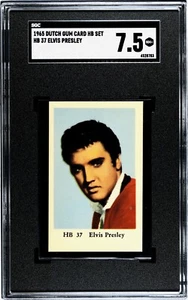 1965 Dutch Gum Card HB #37 ELVIS Presley Card * PACK FRESH * Pop 1 * NM+ SGC 7.5 - Picture 1 of 2