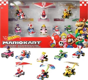 HOT WHEELS MARIOKART 8-PACK COLLECTOR SET Die-Cast Vehicles & Gliders PEACH TOAD - Picture 1 of 7