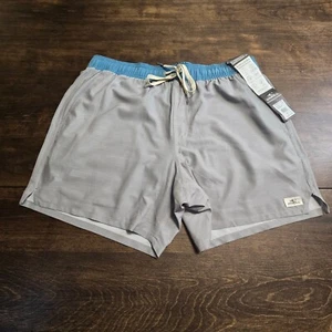 O'NEILL PERFORM LINED 15" ATHLETIC SHORTS MENS M, ELASTIC WAIST ~ GRAY/BLUE - Picture 1 of 11