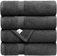 Asiatique Linen – Premium Striped Bath Towels - 650 GSM 4 Pack 