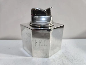 Funktionierendes Vintage schwarz, Starr, Gorham Sterlingsilber Tisch Evans Feuerzeug 7494/13 - Bild 1 von 10