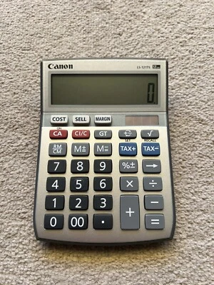 Canon Calculator LS-121TS Solar Cell 12 Digit Desktop Business Tax Calculations - Image 1 of 4