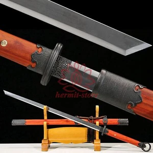 Espada china Full Tang cuchillo espadas katana hoja de acero manganeso de 108 cm de altura 环首剑 - Imagen 1 de 14