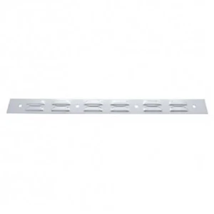 Chrome 24 Inch Louvered Style Top Mud Flap Weight - Picture 1 of 1