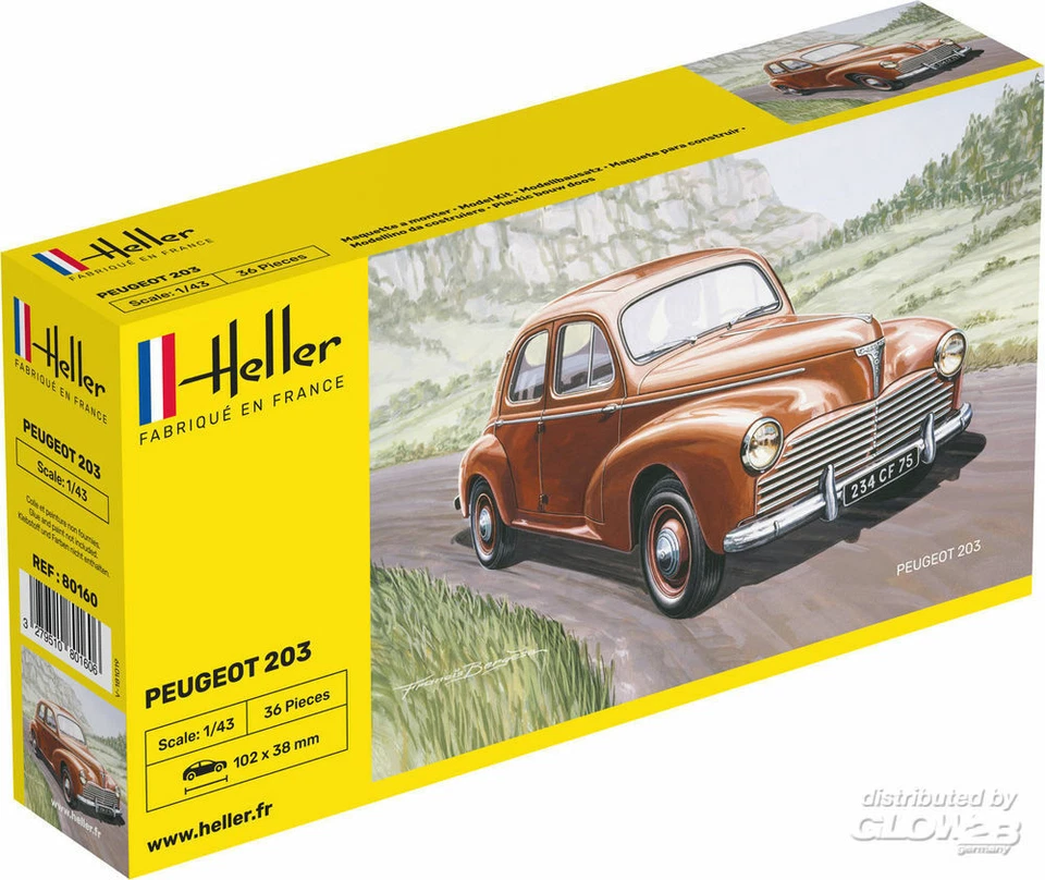 Heller: Peugeot 203 in 1:43 [1000801600] - Immagine 1 di 1