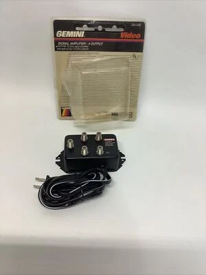 Gemini DA-1400 Cable VCR 4 Output VHF/FM 75 ohm Input Boosted & Split NEW - Image 1 of 3