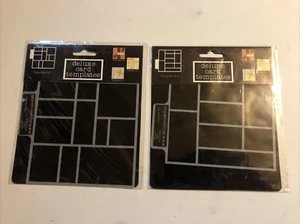 Deluxe Card File Card Templates Set of 2 Paper Crafts 4C 6C Lot 5x5" NEW! - Picture 1 of 5