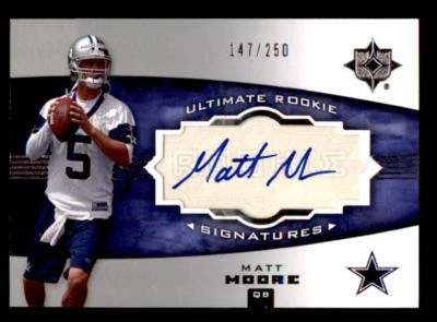 2007 Ultimate Collection #151 Matt Moore Cowboys Rookie Auto #/250 (ref 33122) - Image 1 of 2