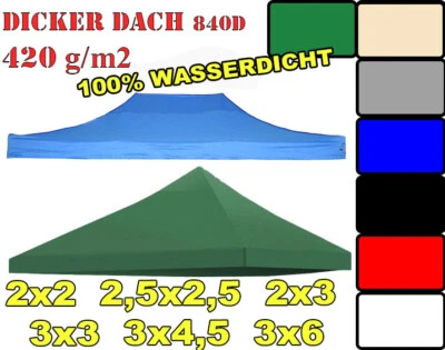 420g Wasserdicht DACH ERSATZDACH Pavillon Faltbar PartyZelt GartenZelt Abdeckung - Bild 1 von 4