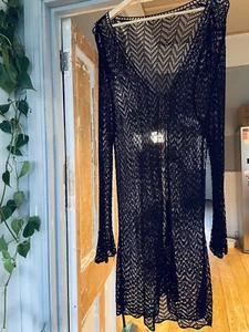 Quality Chocolate Mesh Top Woman’s Size Medium - Picture 1 of 10