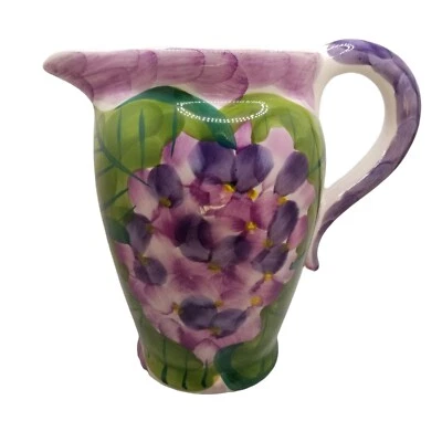 Jarra Violetas Púrpura Jay Willfred Andrea por Sadek Flor Floral 8" Decorativa Foto 1 de 4